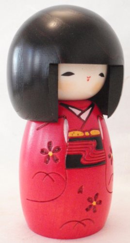 En kimono rouge