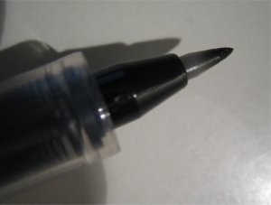 Pinceau stylo fin dure