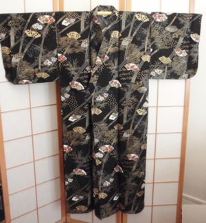 Kimono Bambou (noir, haut. 142cm)
